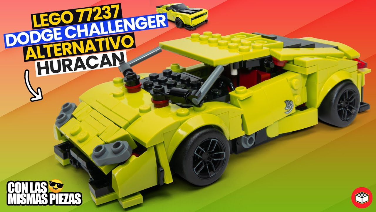 ✅ 77237 Dodge CHALLENGER ▷ Lamborghini HURACAN - LEGO alternate build speed champions 🔥