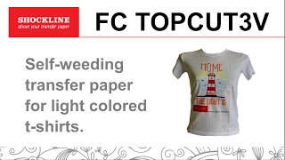How to customize light colored t-shirts with the no-cut transfer for CMYK laser printer: FC TOPCUT3V screenshot 4
