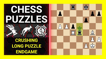Chess Puzzles to Practice. Themes: Crushing, Long puzzle, Endgame. Learn Chess