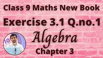 Class 9 Maths | Exercise 3.1 Q.No.1 | Algebra | Chapter 3  | Polynomials | Alex Maths