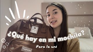 ¿Qué hay en mi mochila? - Para la universidad