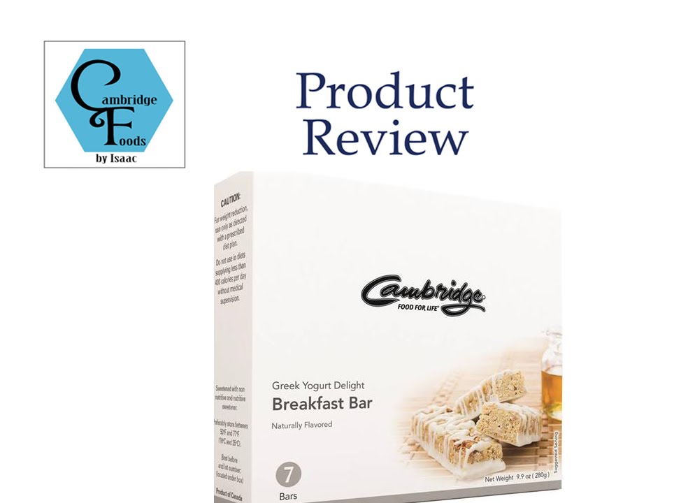 Cambridge Diet Greek Yogurt Delight Bar Product Review Cambridge