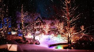 Snowfall Serenity❄️ | Peaceful Winter Night with Lights💡
