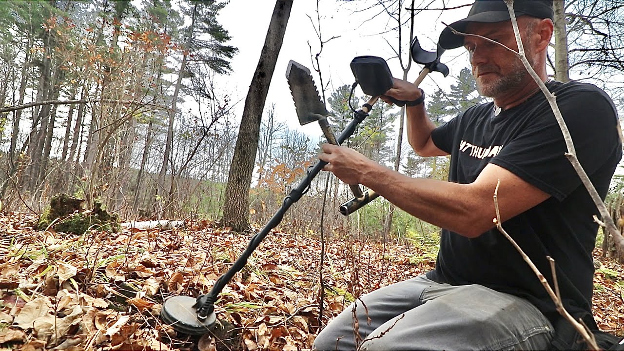 This cellar hole presents a challenge metal detecting but i found ...