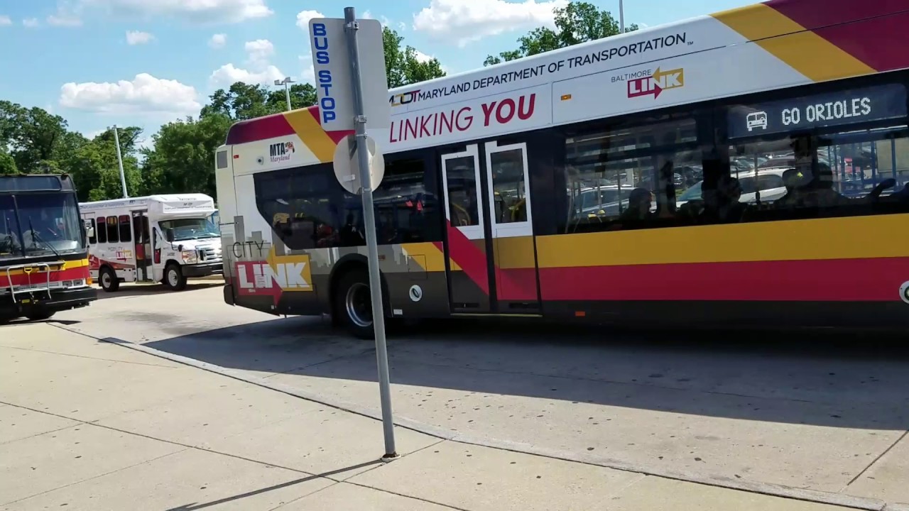 MTA MARYLANDRush Hour Bus & Train ActionCromwell Station 6/9/2017 YouTube