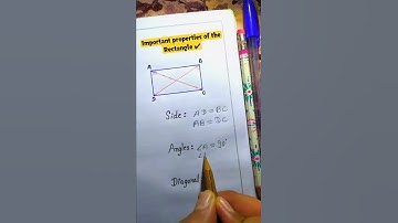Properties of the Rectangle | #shorts #maths
