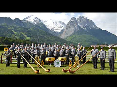 Hessischer Fahnenmarsch - Landgraf Ludwig VIII Gebirgsmusikkorps Garmisch-Partenkirchen