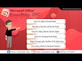 Complete Video How To Open PowerPoint, Interface Details, Add Delete Reset Slides, Change Font Style