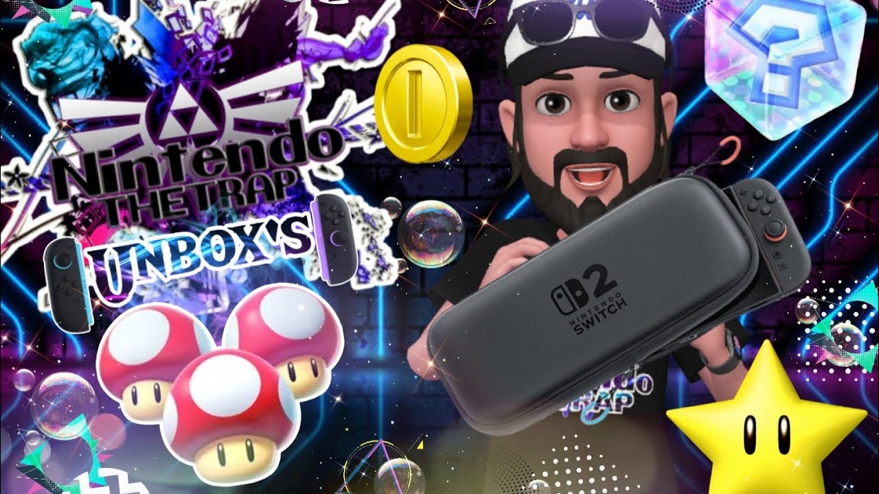 (Trap Unbox's) Nintendo switch 2 official Nintendo carrying case