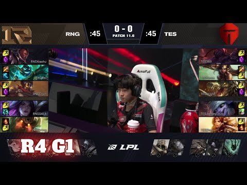 RNG vs TES - Game 1 | Round 4 LPL Spring 2021 playoffs | Royal Never Give Up vs Top Esports G1