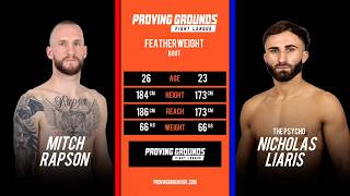 PGFL 8 - Mitchell Rapson VS Nicholas Liaris - MMA Fight Video