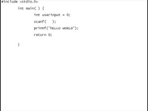C Programming For Beginners 1 Scanf Printf If Statements Explained Youtube