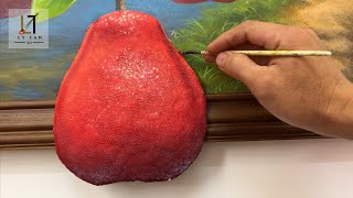 How Can This Pomelo Stick Out of a Painting?