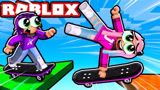 We raced through a Skateboard Obby! | Roblox