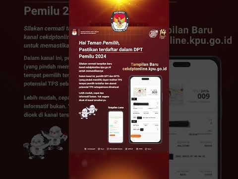 Cek langsung di cekdptonline.kpu.go.id dengan tampilan informasi baru di dalamnya