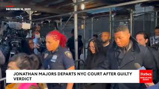 Jonathan Majors Departs NYC Court After Receiving Guilty Verdict For Assaulting His Ex Girlfriend Profile