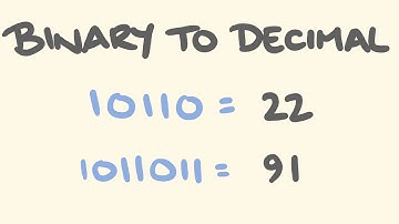 How to convert between decimal and binary