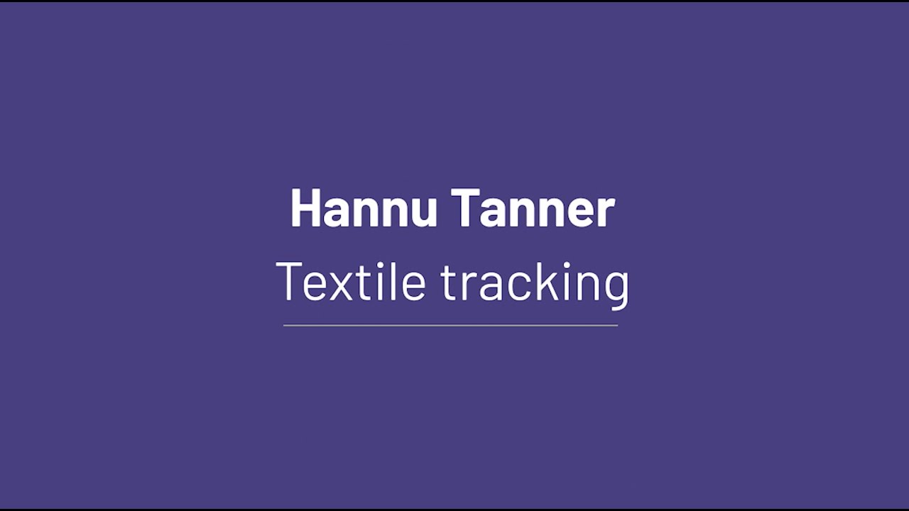 Prototypes of the Future: Hannu Tanner, Textile tracking