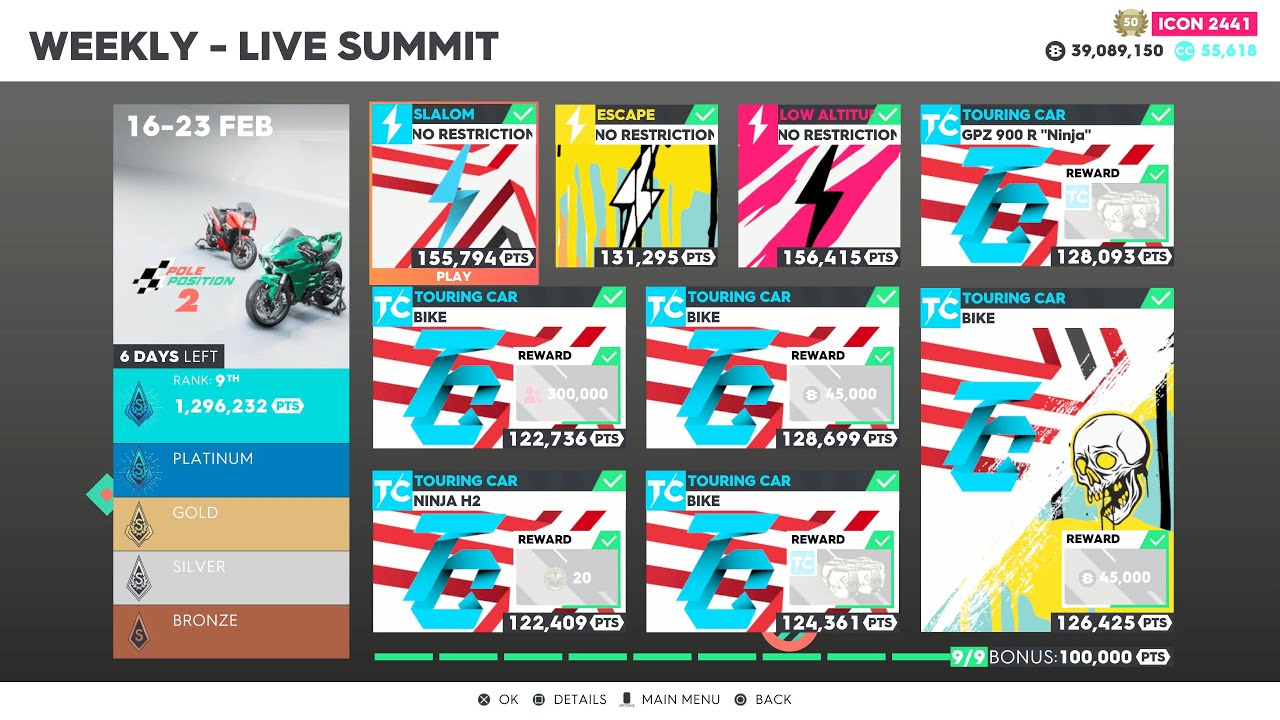 The Crew 2: "Pole Position 2" Summit + My Vehicle Settings (Platinum Score 1,296,232)