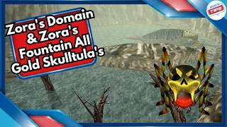 All Zoras Domain & Zoras Fountain Gold Skulltulas in The Legend of Zelda Ocarina of Time