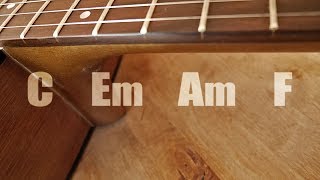 Video thumbnail of "Acoustic Guitar Ballad C Major Backing Track"