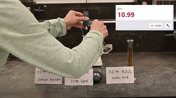 How does amount of strong acid/base affect pH: 0.1M HC2H3O2 + 0.1M NaC2H3O2 ADD 0.010mol NaOH