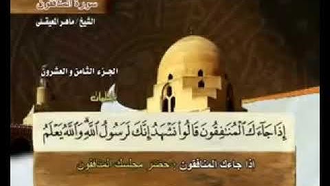 سورة المنافقون ، تلاوة مريحة للقلب
