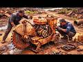 Restoration abandoned old classic industrial diesel-powered concrete cutter @restorationchanel