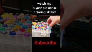 I let my son color my bulbasaur drawing🤩 see he's skills!! #drawing #timelapse #pokemon #markers I let my son color my bulbasaur drawing🤩 see he's skills!! #drawing #timelapse #pokemon #markers