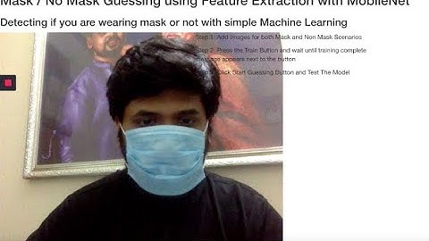 Mask or No Mask with JS Machine Learning