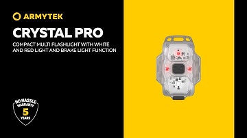 Armytek Crystal Pro — compact multi flashlight with bicycle brake light function