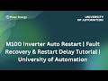 M100 Inverter Auto Restart | Fault Recovery &amp; Restart Delay Tutorial | University of Automation