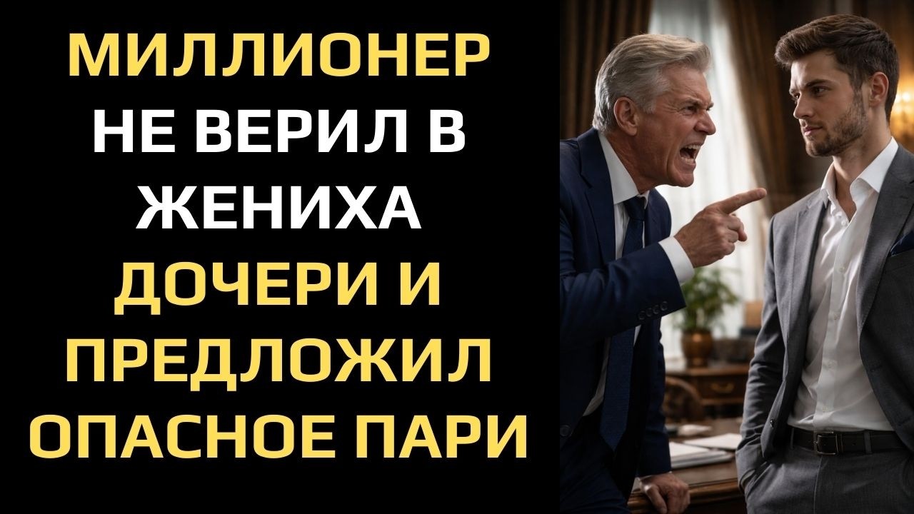 МИЛЛИОНЕР НЕ ВЕРИЛ В ЖЕНИХА ДОЧЕРИ И ПРЕДЛОЖИЛ ОПАСНОЕ ПАРИ