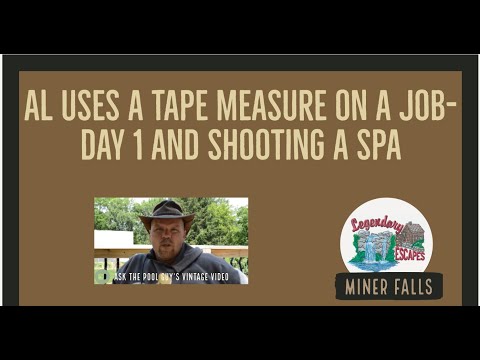 Proof that the pool guy does use a tape measure while building a swimming pool! {Miner Falls}