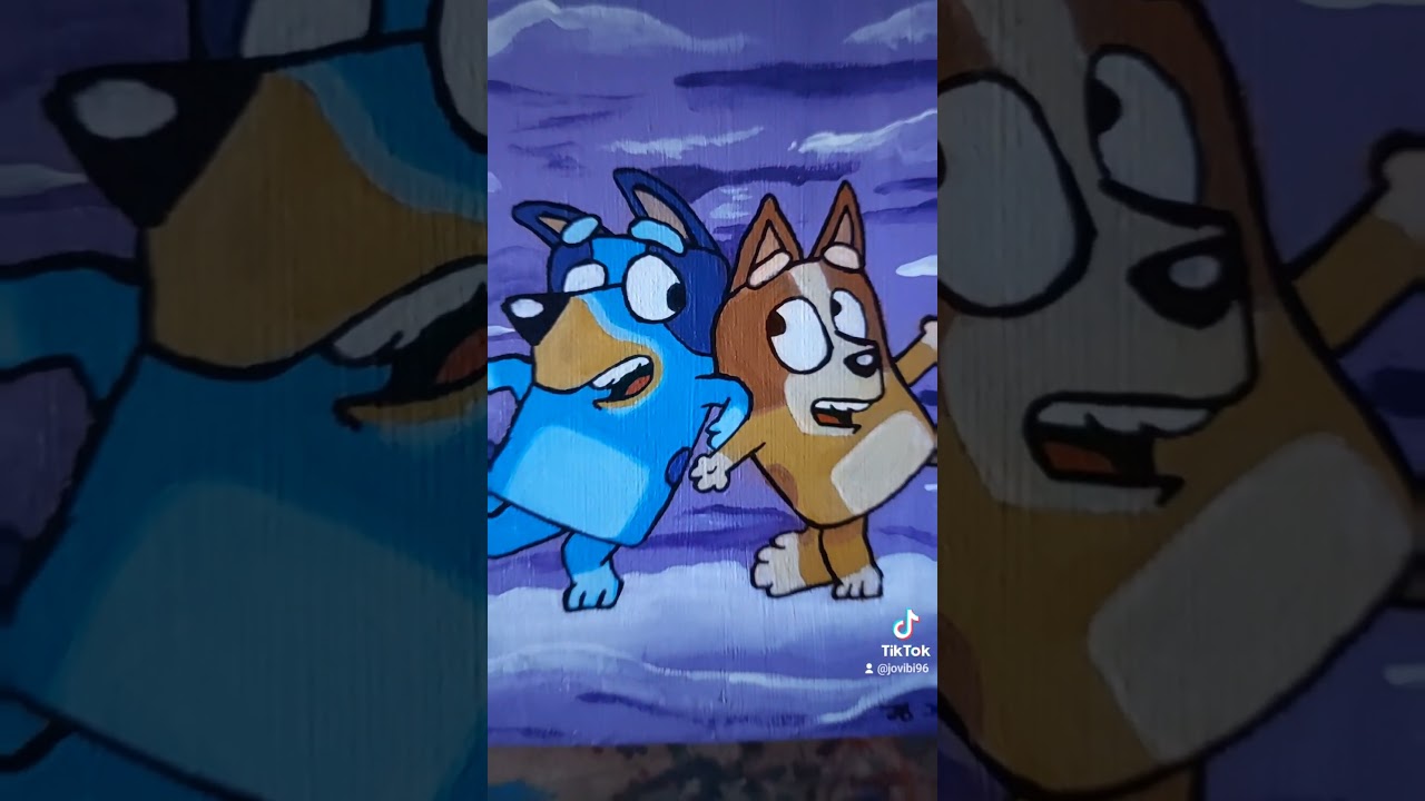 Bluey and Bingo! Enjoy! #blueybingo #bluey #blueyandbingo #painting #fanart #creative #art #artwork