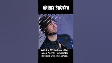 Thumbnail of Harry SHOTTA, a rapper, releases the song "ANIMAL," shattering EMINEM's previous record.