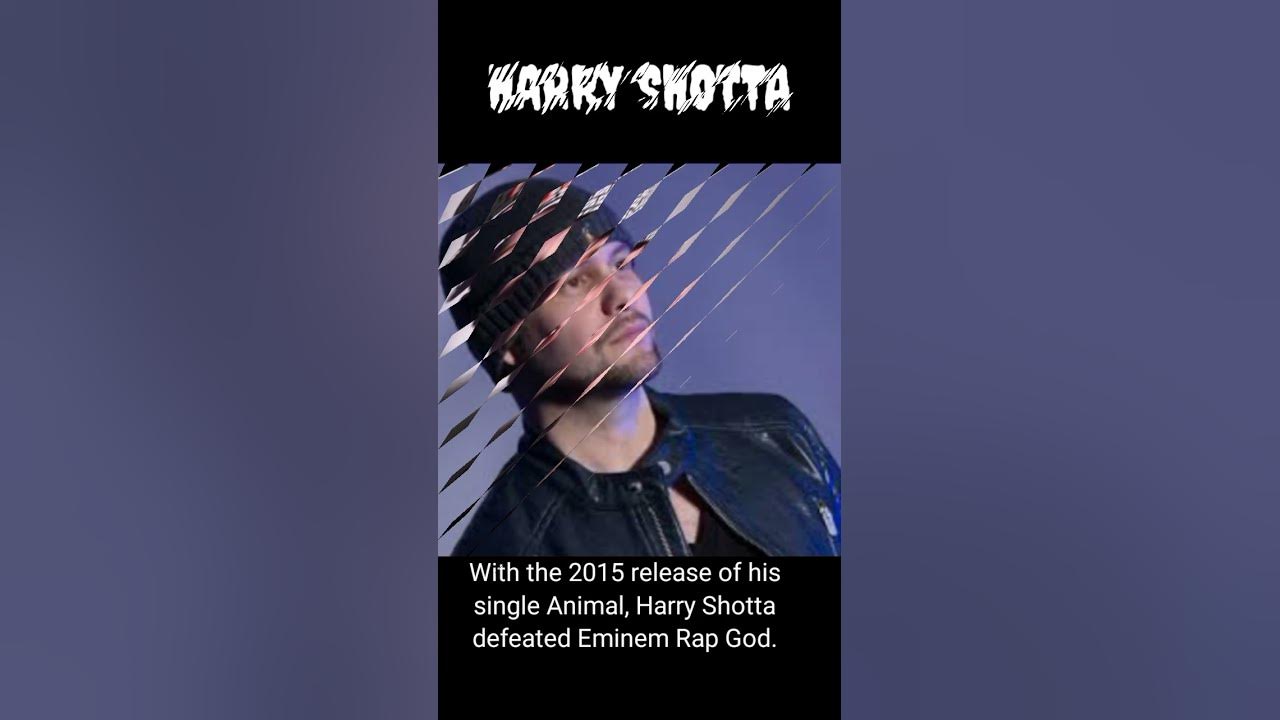 Harry SHOTTA, a rapper, releases the song "ANIMAL," shattering EMINEM's previous record.