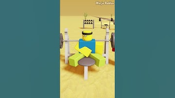 When Noob sees a girl at the gym ☠️ PT7 - Roblox Dead Rails #robloxanimation