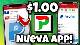 NUEVA APP!! 😱 [Penny Earner] 💸 🔴 APLICACIÓN PARA GANAR DINERO FÁCIL A PAYPAL 2021 [$1.00] 🤑🔥 screenshot 2