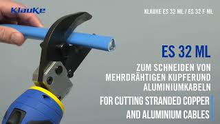 Klauke ES32ML and ES32FML Cutting Tool - English Translation