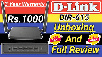 D-Link DIR-615 Router Unboxing And Full Review |Dlink DIR-615IN N300 Wireless Router Under Rs1000