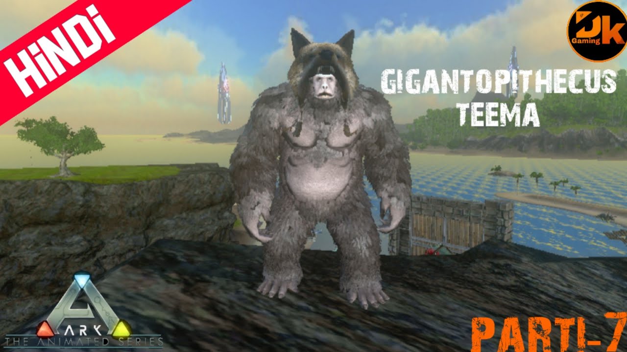 ark survival evolved:-mobile Hindi video megapithecus taming DK gaming solo #7