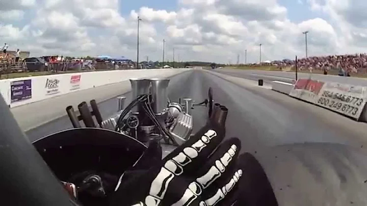 david kluttz dragster run at Steel in Motion 2015