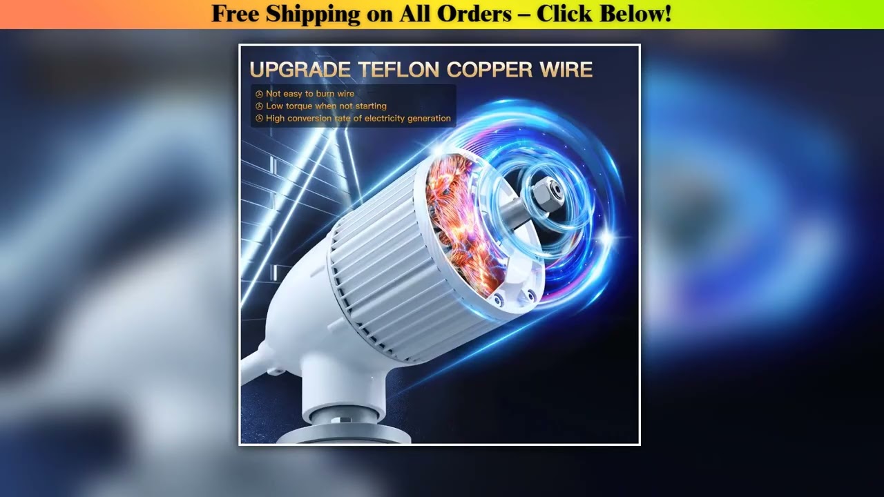 New Upgrade Shipped From Polish Warehouse More Powerful 5000W Horizontal Wind Turbine Generator