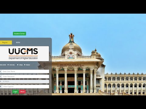 uucms karnataka gov in login Admission to degree College