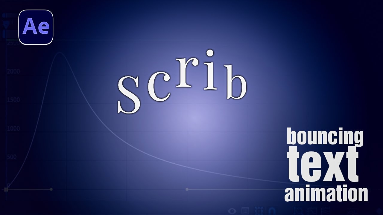 How to Create Bouncing Text Animation in After Effects / #AE Tutorial ...