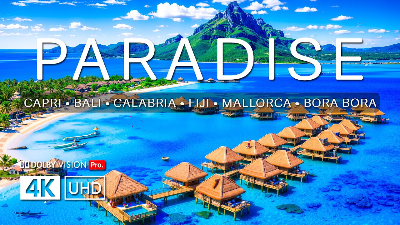 Райский уголок, запечатленный на видео с дрона в разрешении 4K (ULTRA HD) | Самые красивые острова и