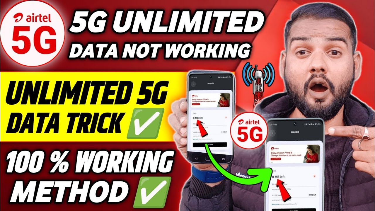 Airtel 5G Unlimited Data Not Working 2026 | How to Use Airtel 5G ...
