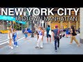 ⁴ᴷ NEW YORK CITY - Exploring 5th Avenue, Rockefeller Center, Radio City Music Hall, Times Square