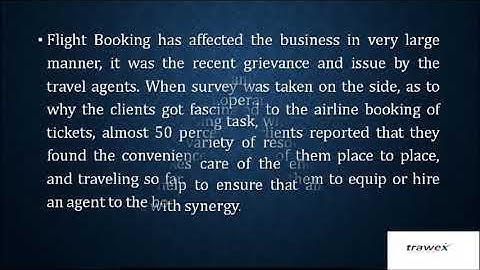 Trawex Online Flight Reservation System